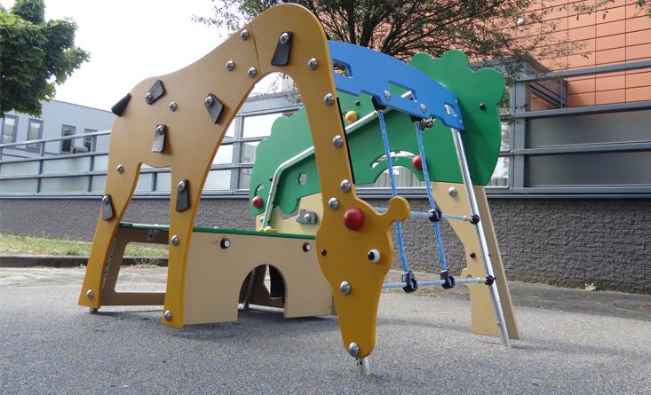 картинка Детская площадка для слабовидящих детей от производителя реабилитационного оборудования и ЛФК
