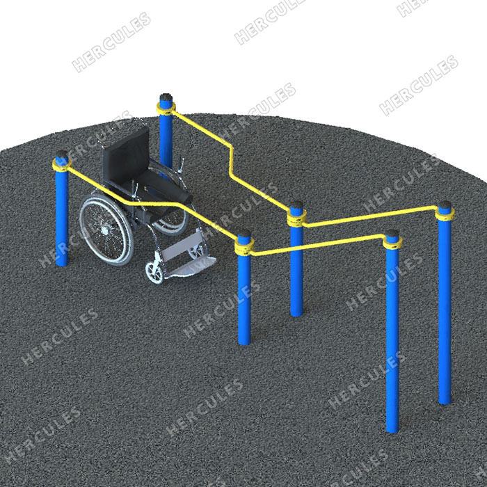 картинка W-8.03 Брусья в подъем для инвалидов в кресло-колясках от производителя реабилитационного оборудования и ЛФК