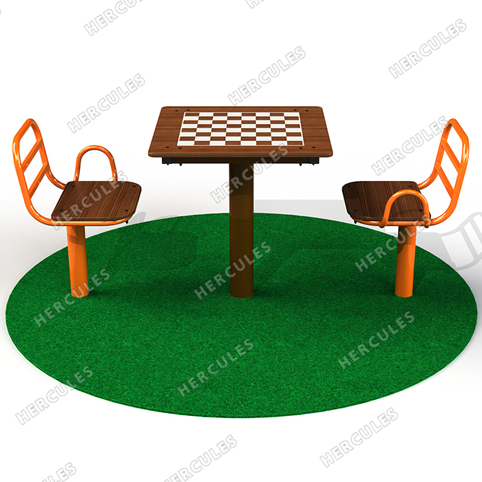 картинка УТИ-015 Шахматный стол со столешницей из нержавеющей стали от производителя реабилитационного оборудования и ЛФК
